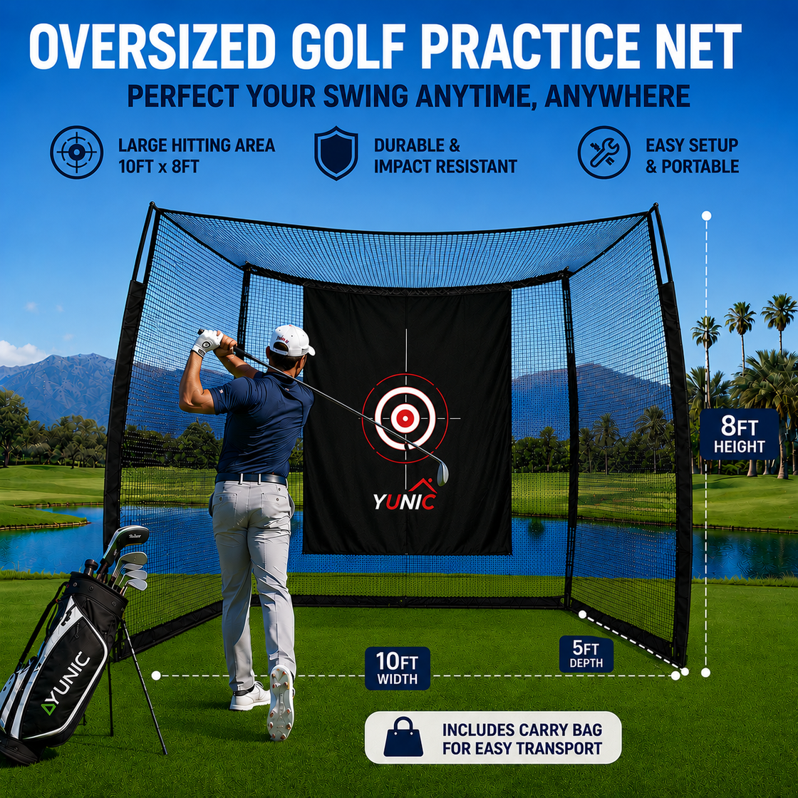 Golf Range Cage – 10 × 8 × 5 ft