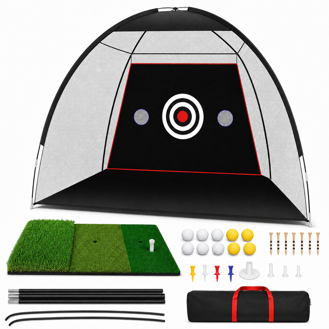 Golf Practice Net – Tent Style, 10 × 7 ft