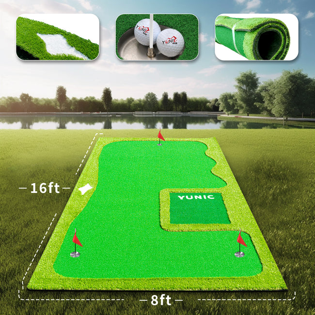 Putting Green with Slope – Style B, 8 × 16 or 10 × 16 ft