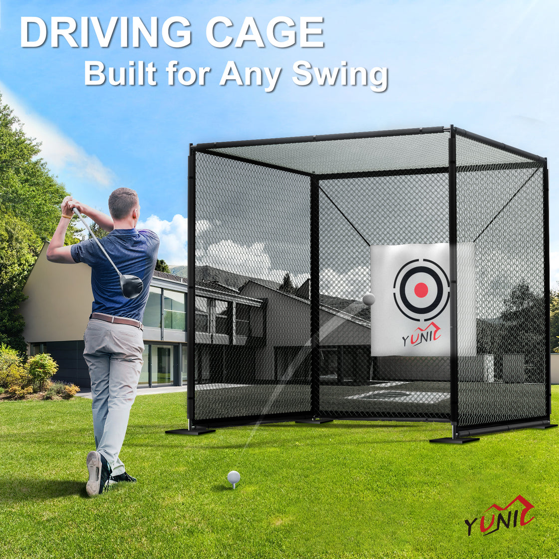 Golf Driving Practice Cage (Black)